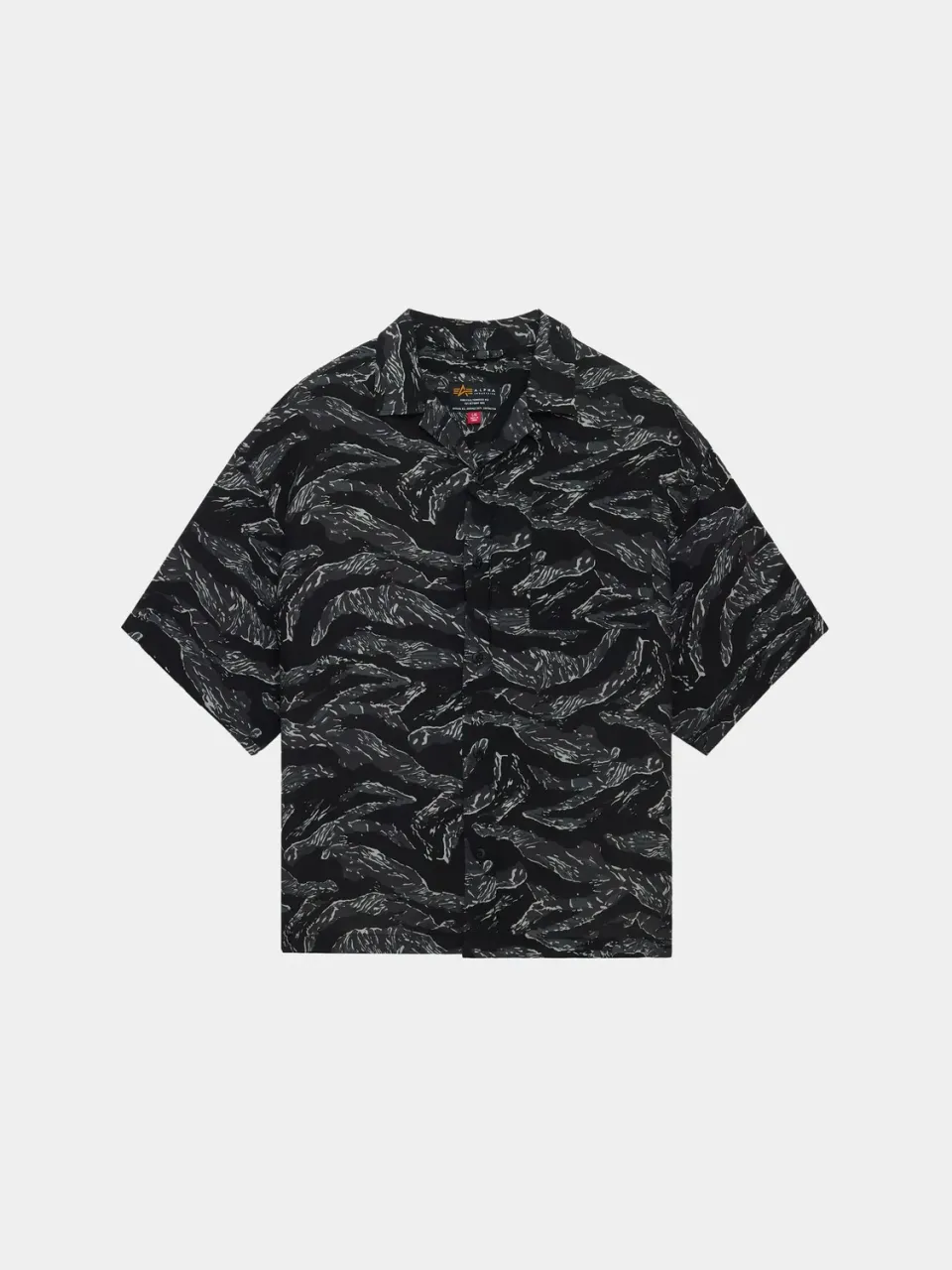 Alpha Industries Camo Relaxed Chemise manches courtes gris