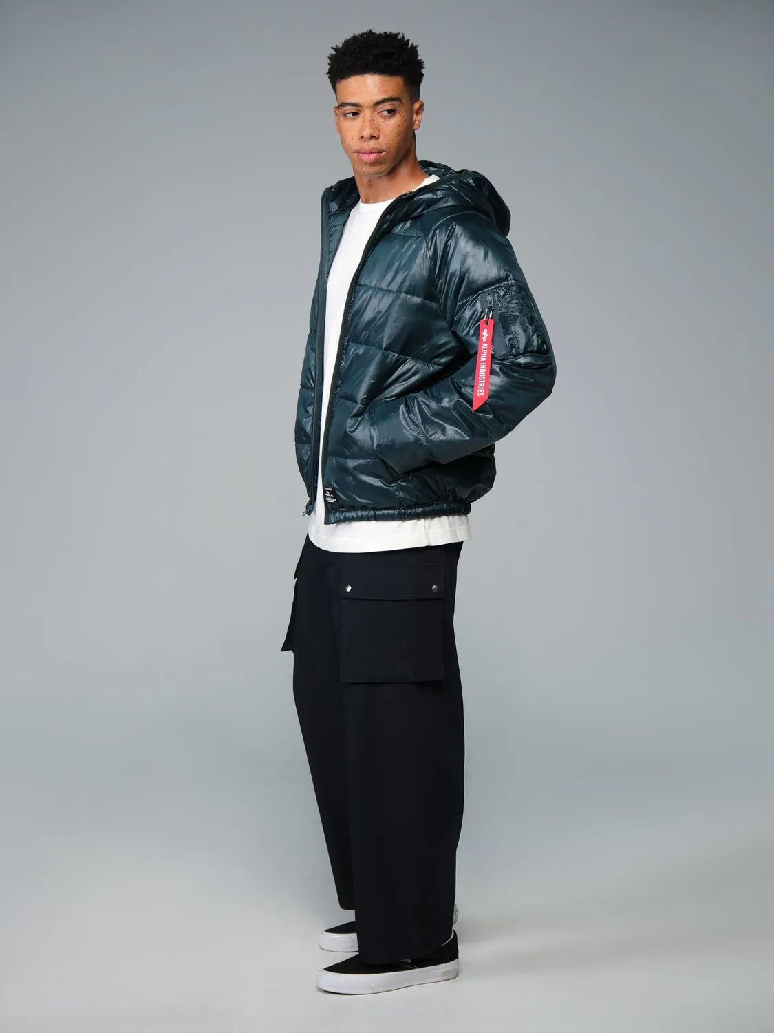 Alpha Industries Laughlin doudoune capuche Midnight Teal