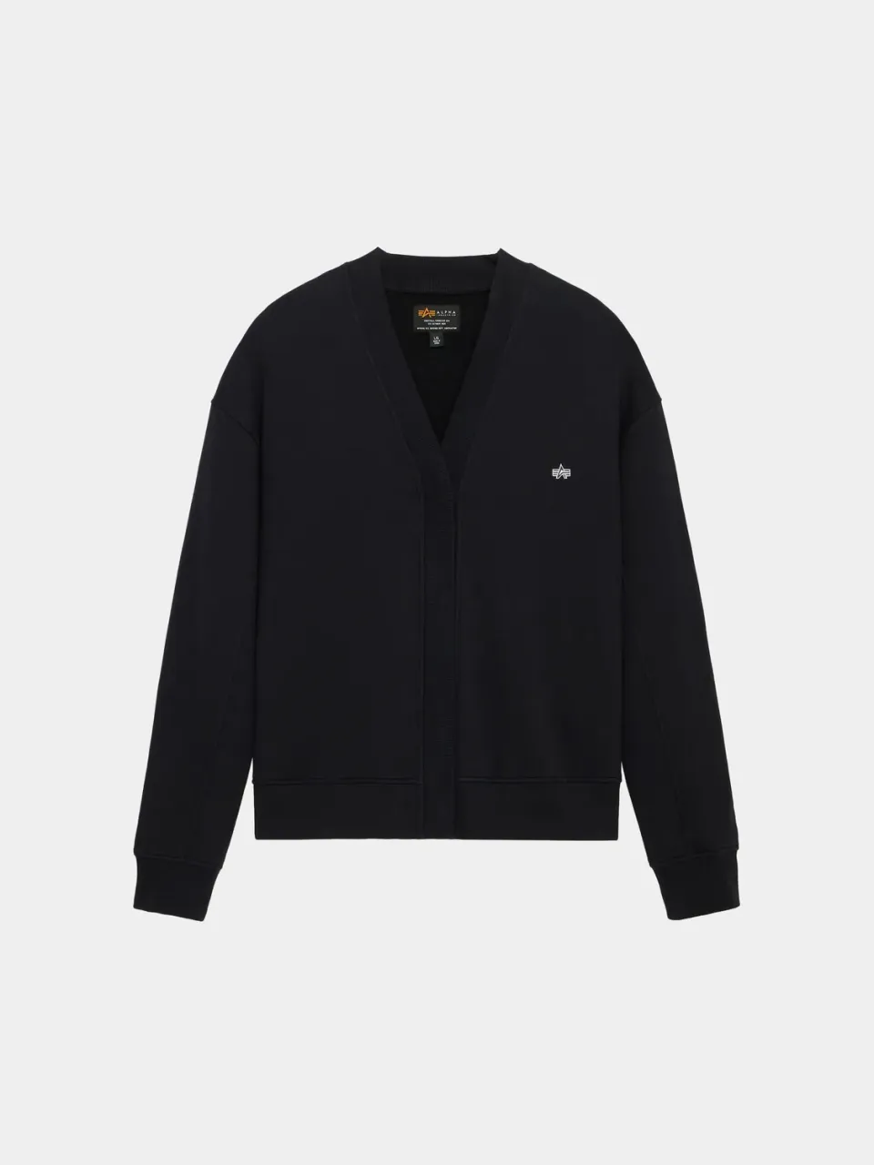 Alpha Industries Essential Cardigan cardigan noir coton