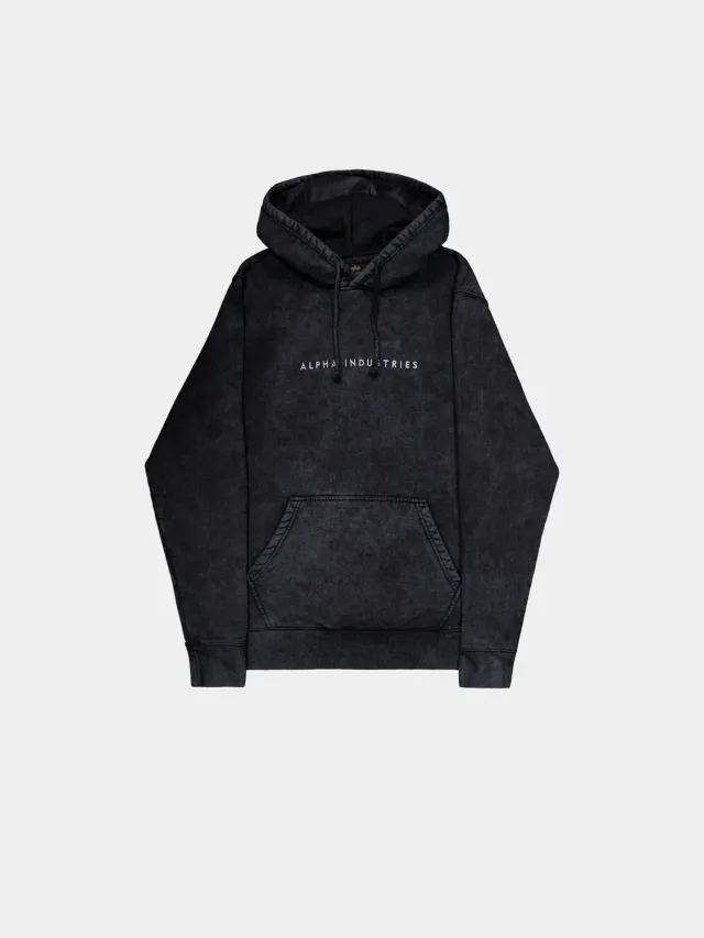 Alpha Industries Acid Logo Hoodie Sweat noir molleton