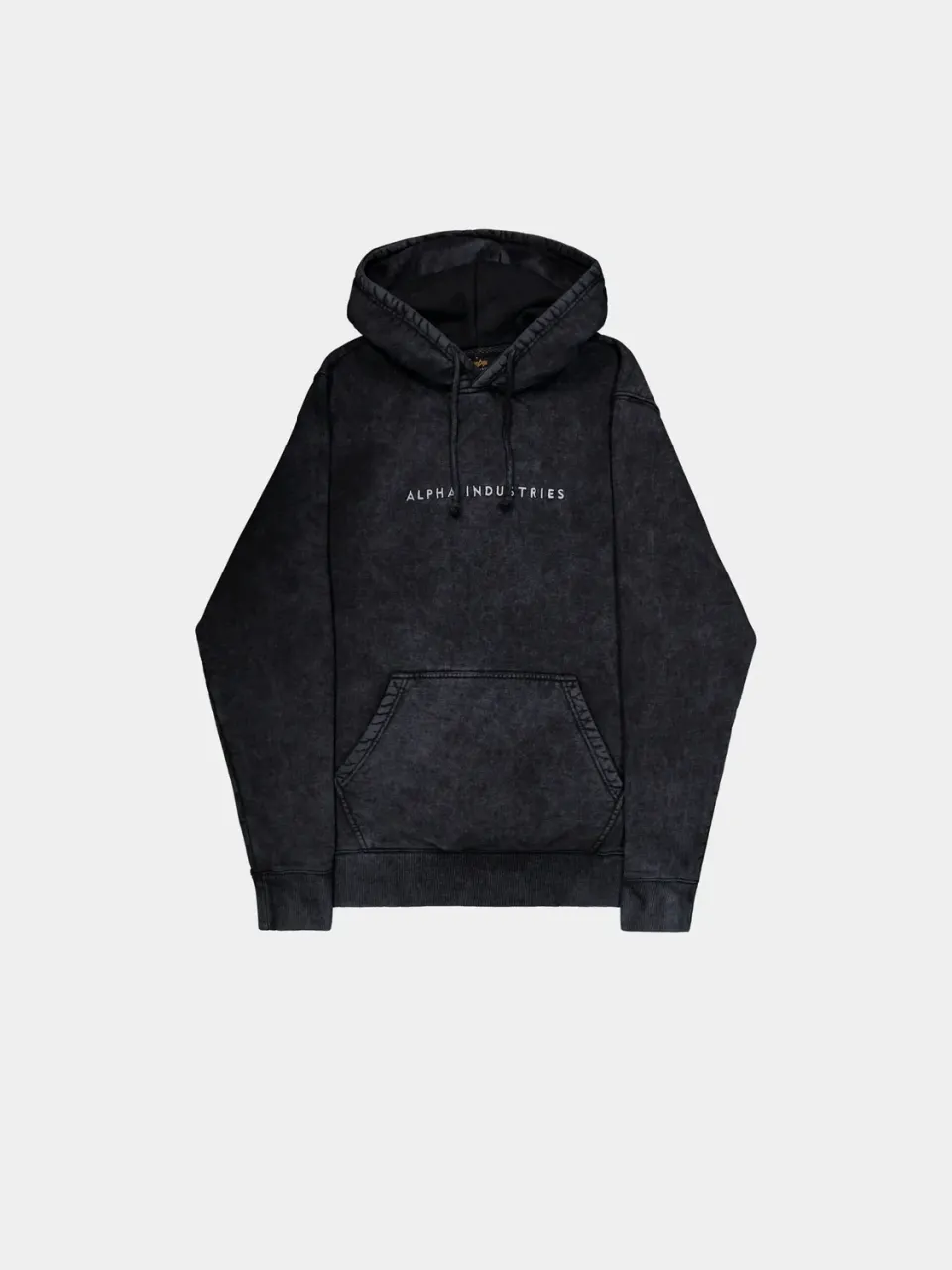 Alpha Industries Acid Logo Hoodie Sweat noir molleton