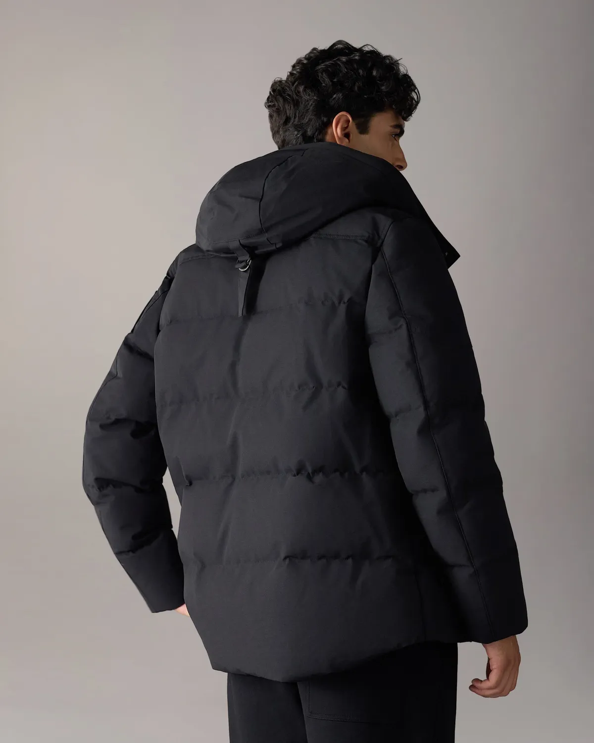 Moose Knuckles Banff Down Jacket doudoune noir mi-long