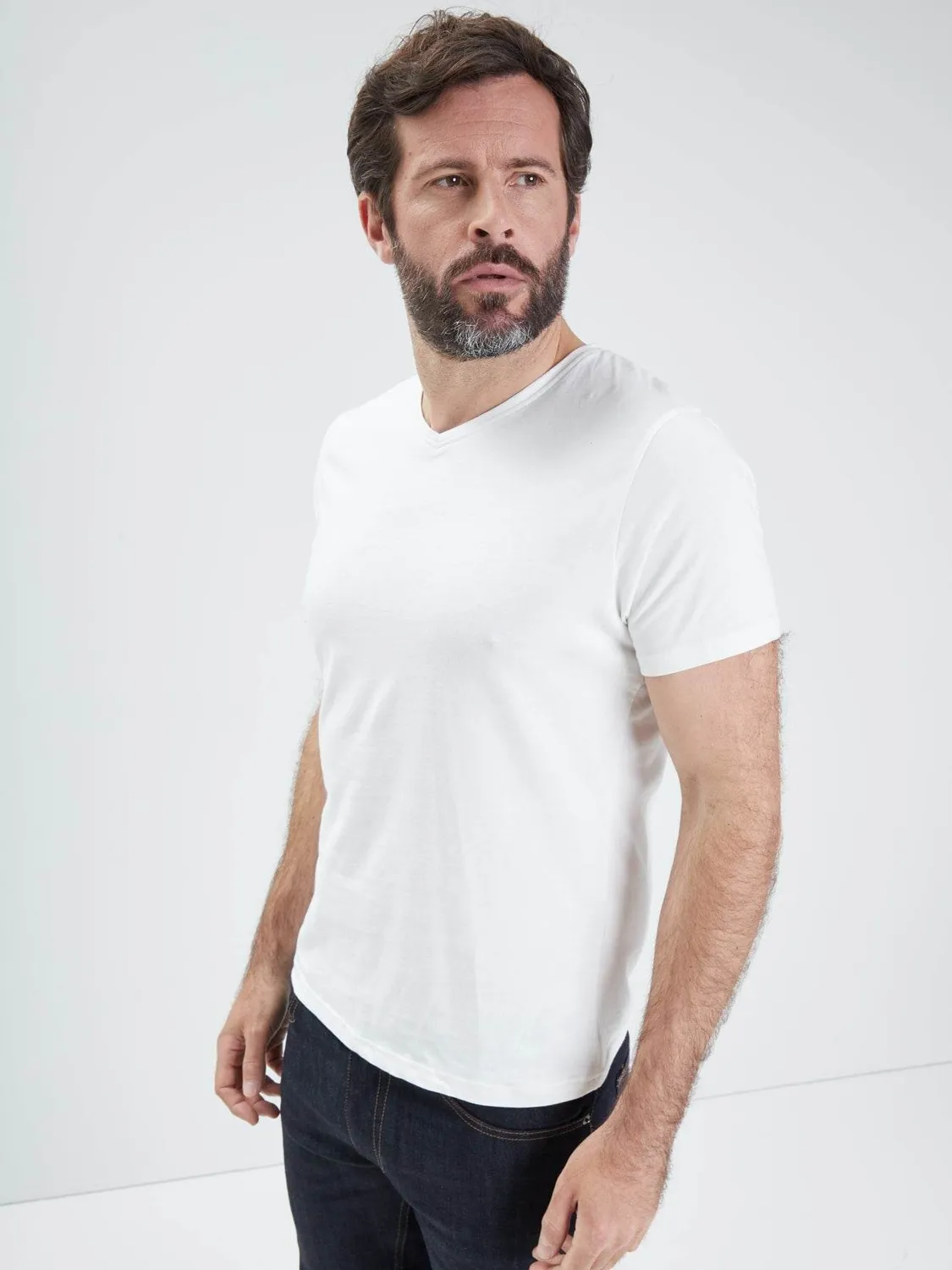 Daytona Skyray t-shirt homme noir col V basique