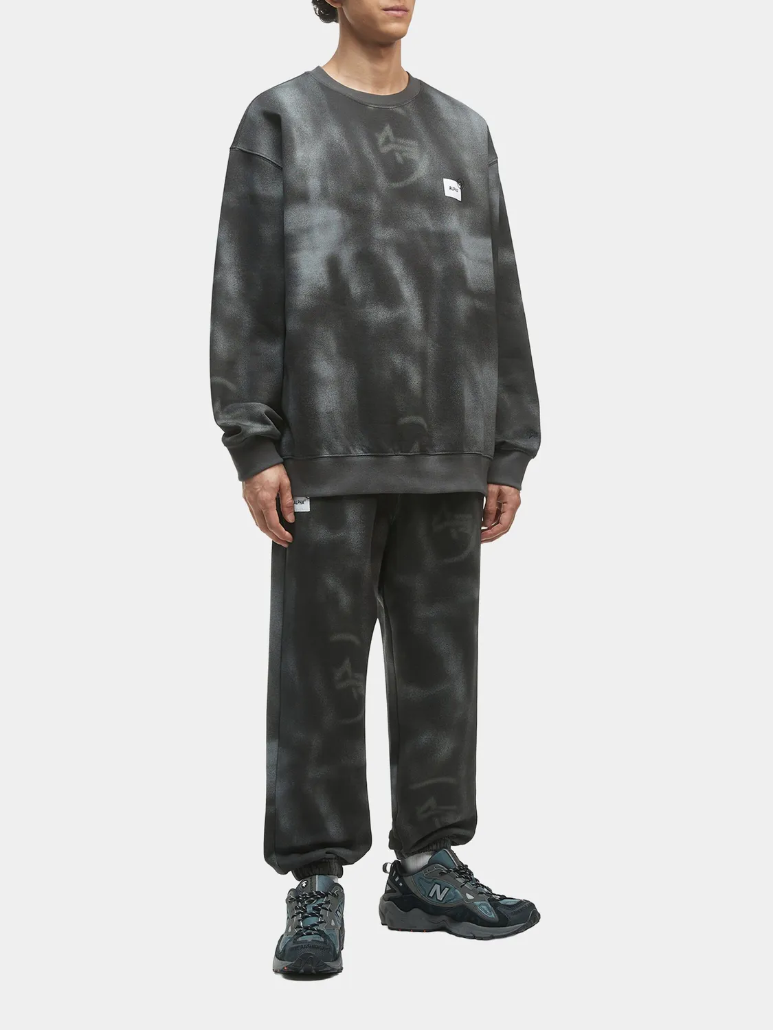 Alpha Industries Unfrm Washed Sweatpant jogging gris