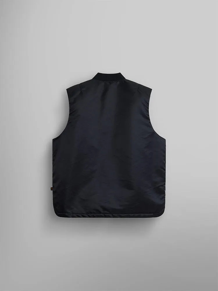 Alpha Industries MA-1 Mod gilet noir nylon homme