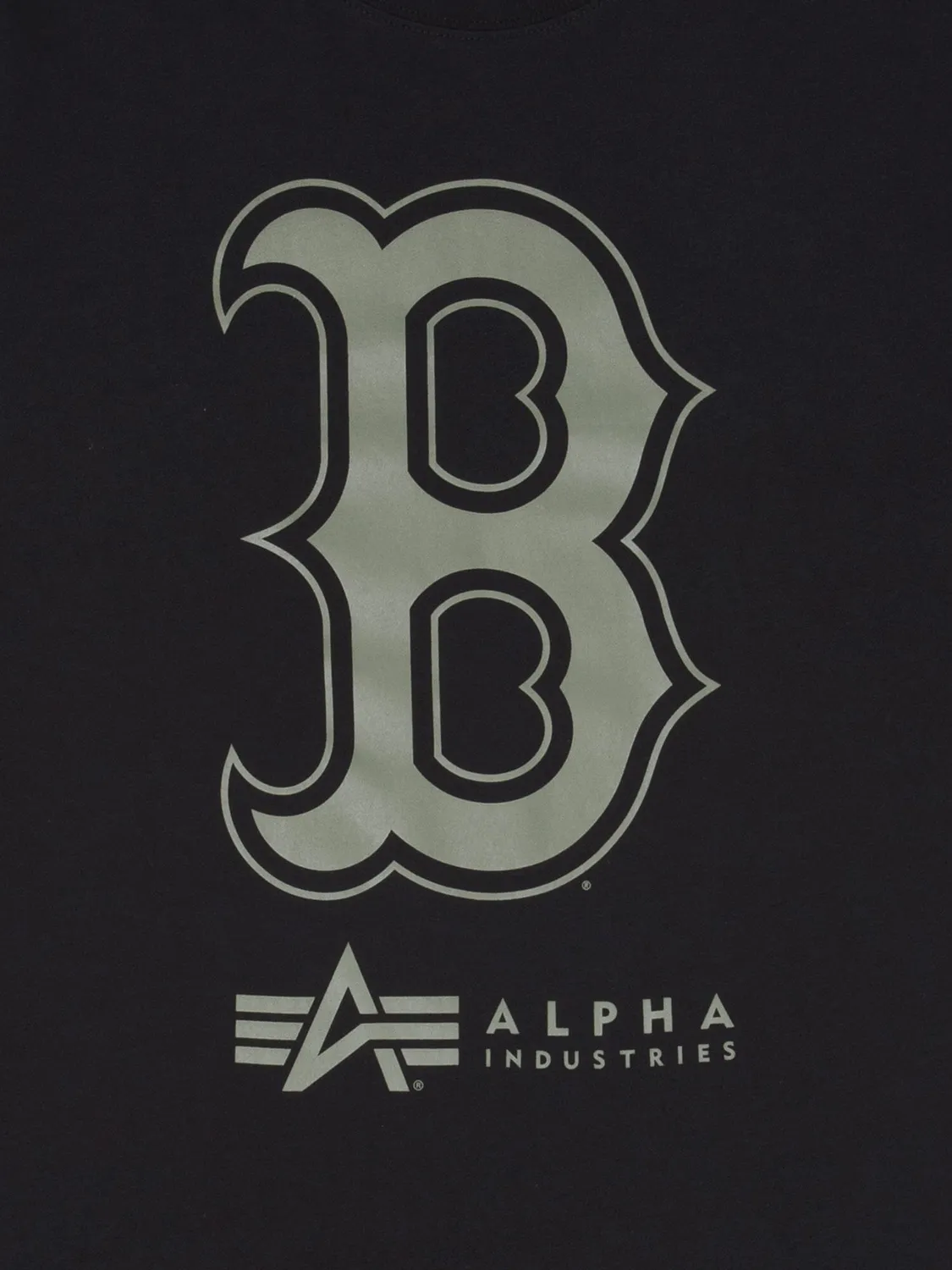 Alpha Industries Red Sox t-shirt noir coton appliqué