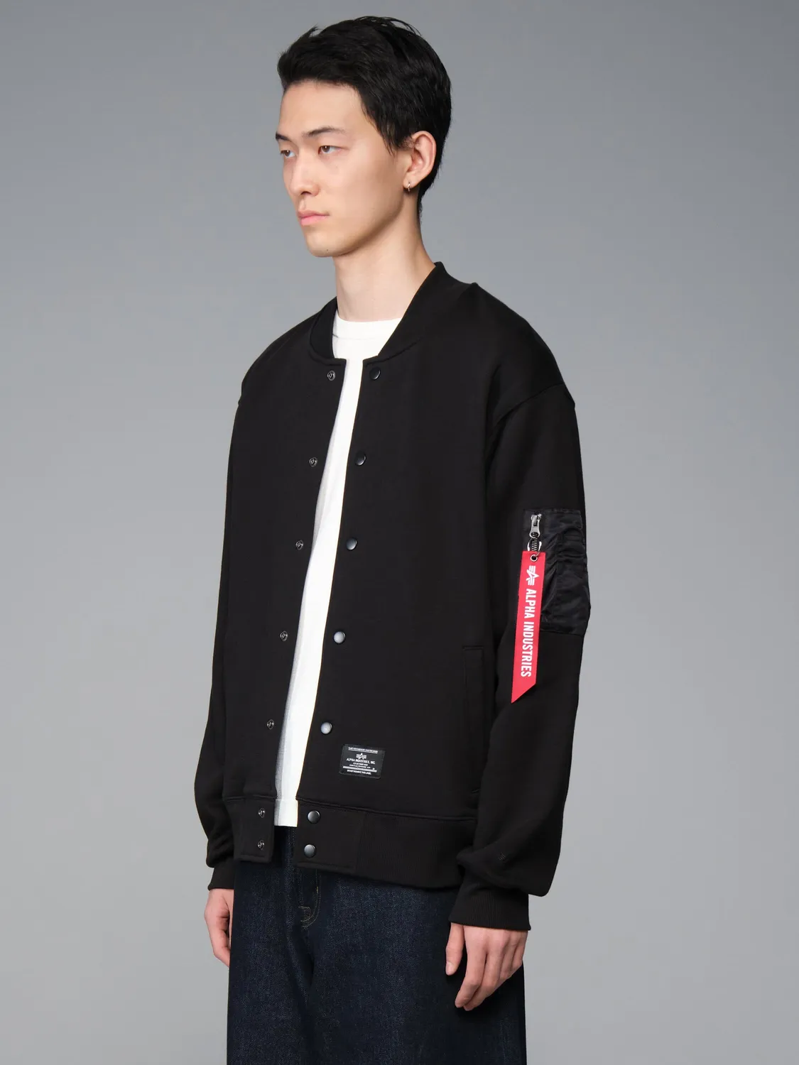 Alpha Industries MA-1 Sweatshirt sweat coton noir