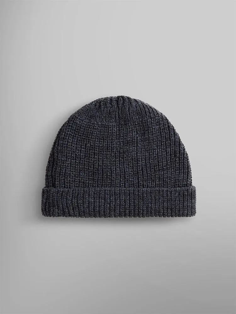 Alpha Industries Essential bonnet watch cap gris laine