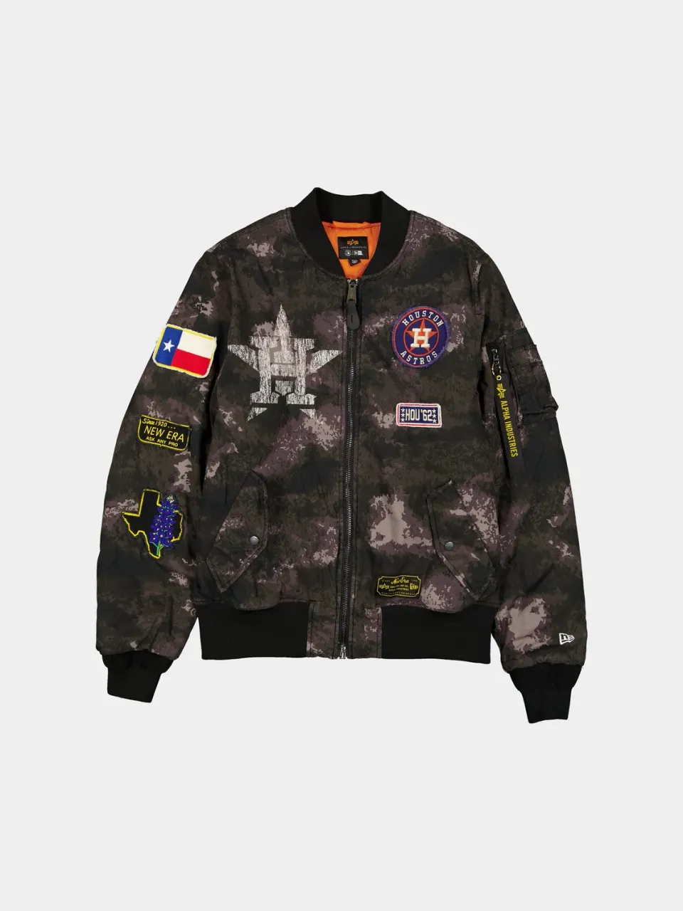 Alpha Industries Astros MA-1 bomber Black Camo réversible
