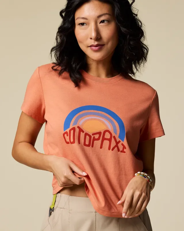 Cotopaxi Sunset Embers T-shirt femme Grapefruit coton