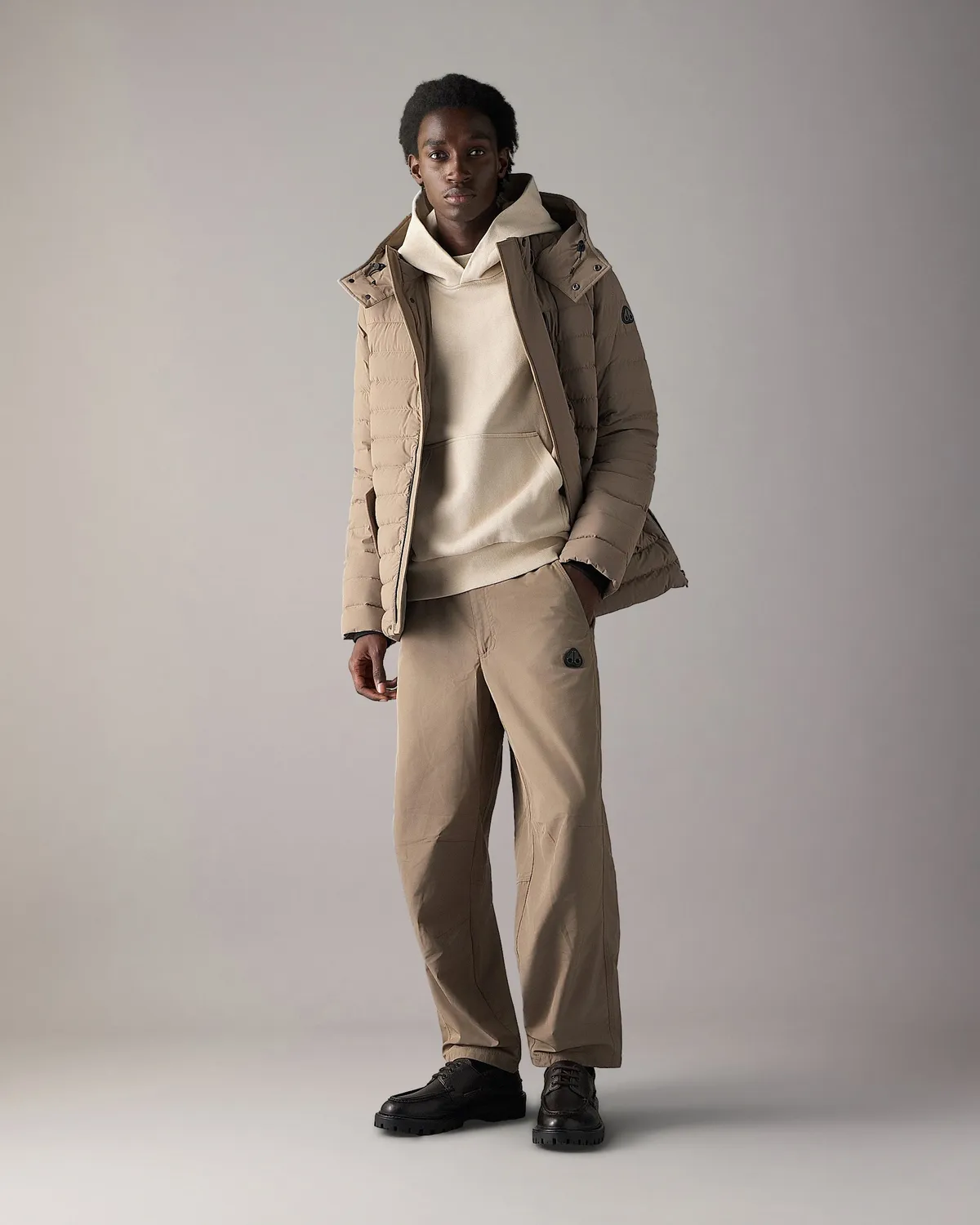 Moose Knuckles Greystone Down veste ashen duvet longue