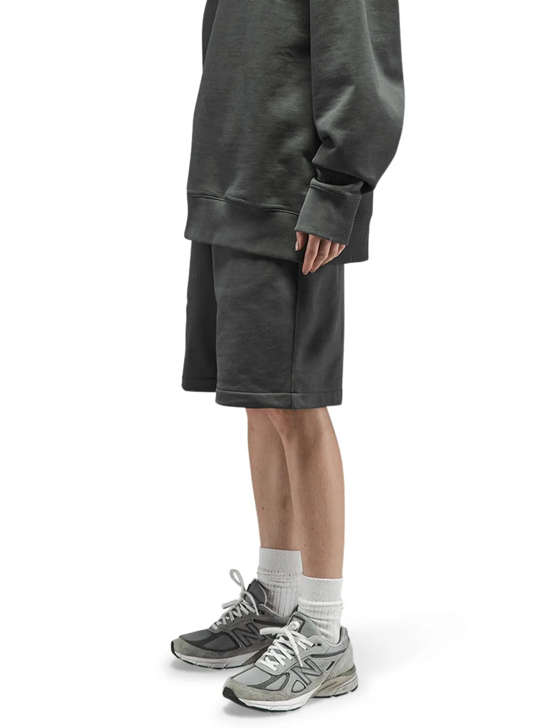 Alpha Industries Essential short molleton charcoal