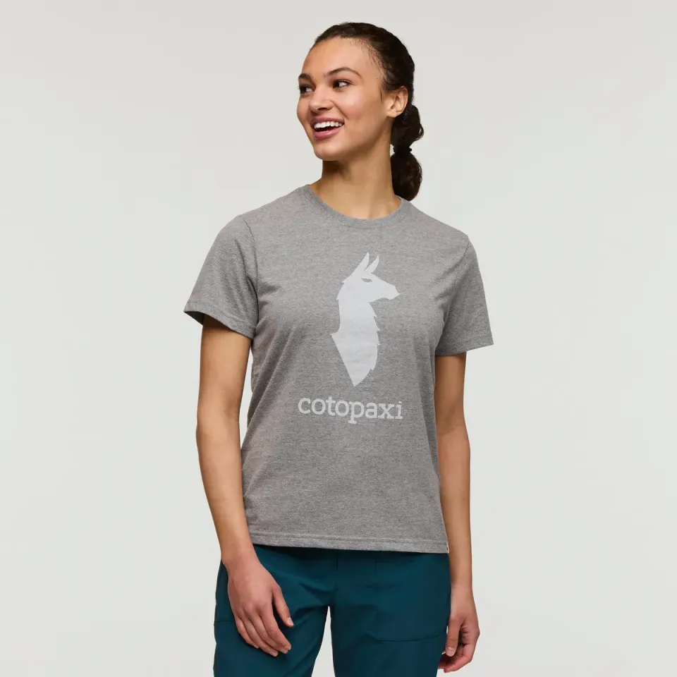 Cotopaxi Llama T-shirt Femme Heather Grey Coton Bio