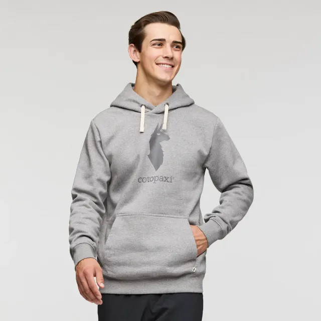 Cotopaxi Llama pullover hoodie homme gris doux