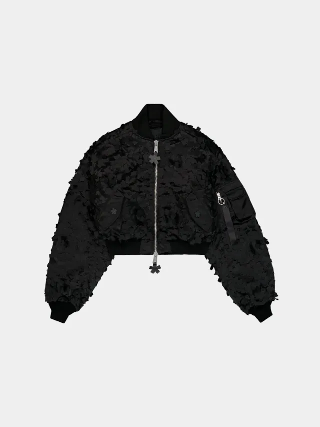Alpha Industries MA-1 Cecilie Bahnsen bomber noir ajouré