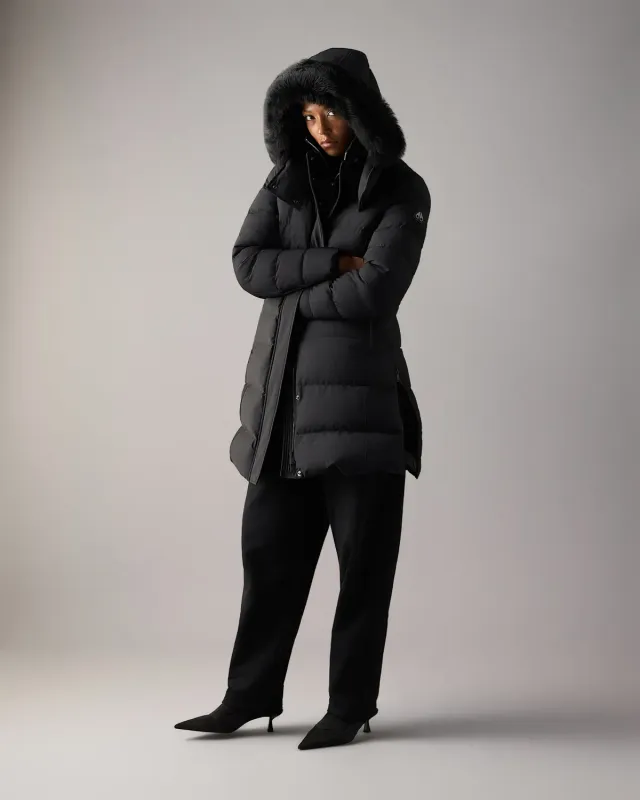 Moose Knuckles Watershed Down Parka parka noir long