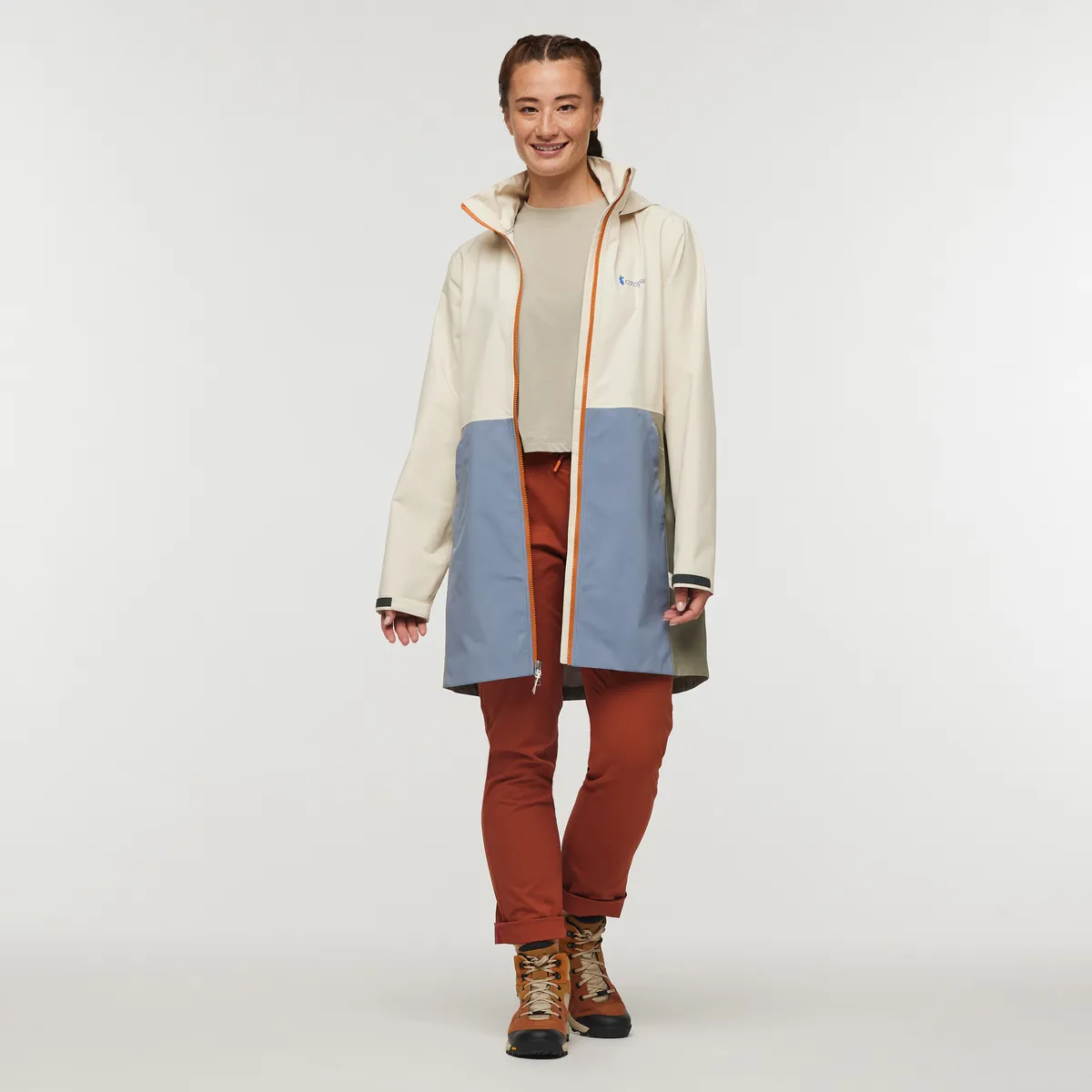 Cotopaxi Cielo trench pluie femme crème imperméable