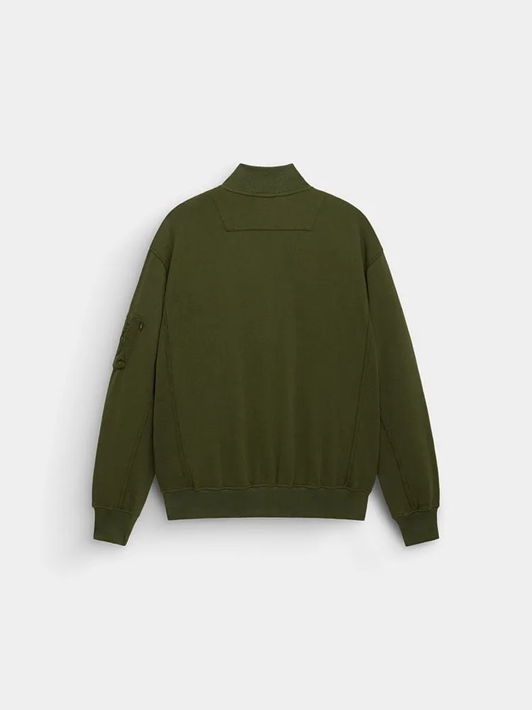 Alpha Industries MA-1 veste polaire homme vert OG-107 molleton