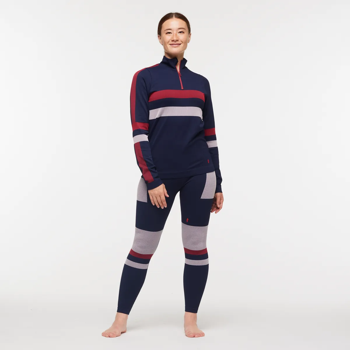 Cotopaxi Debajo pull thermique femme Ink Stripes zip