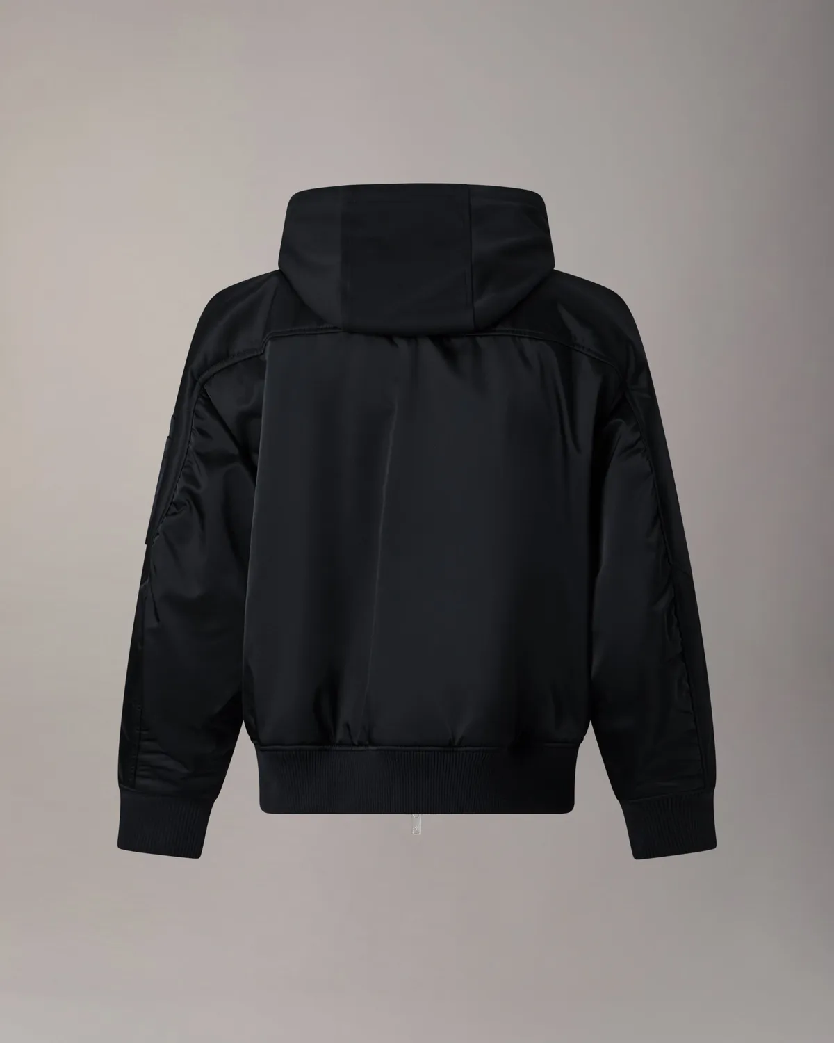 Moose Knuckles Georgie bomber satin noir brillant