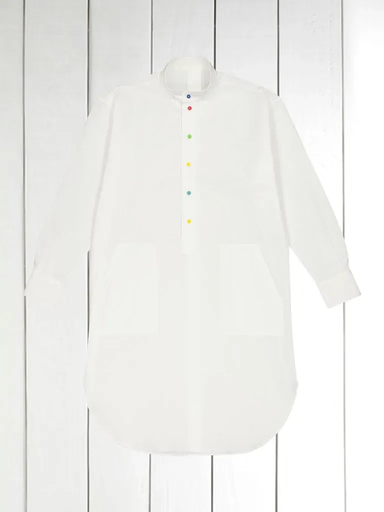 Hollington Kamiz chemise nuit coton boutons multicolores