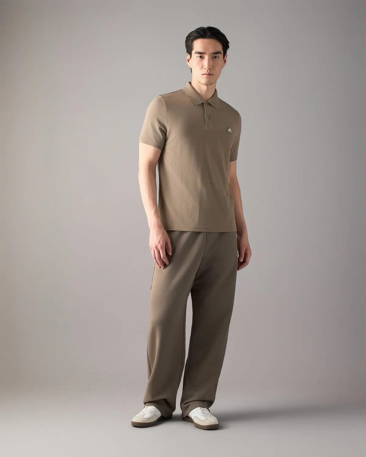 Moose Knuckles Everett polo gris Ashen