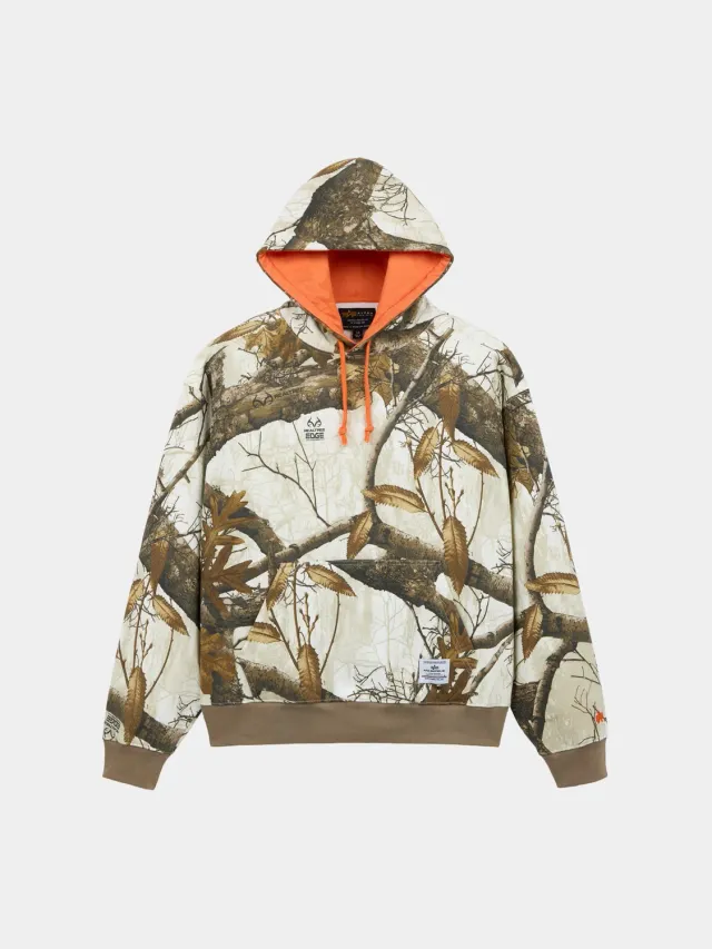 Alpha Industries Essential hoodie camo neige coton