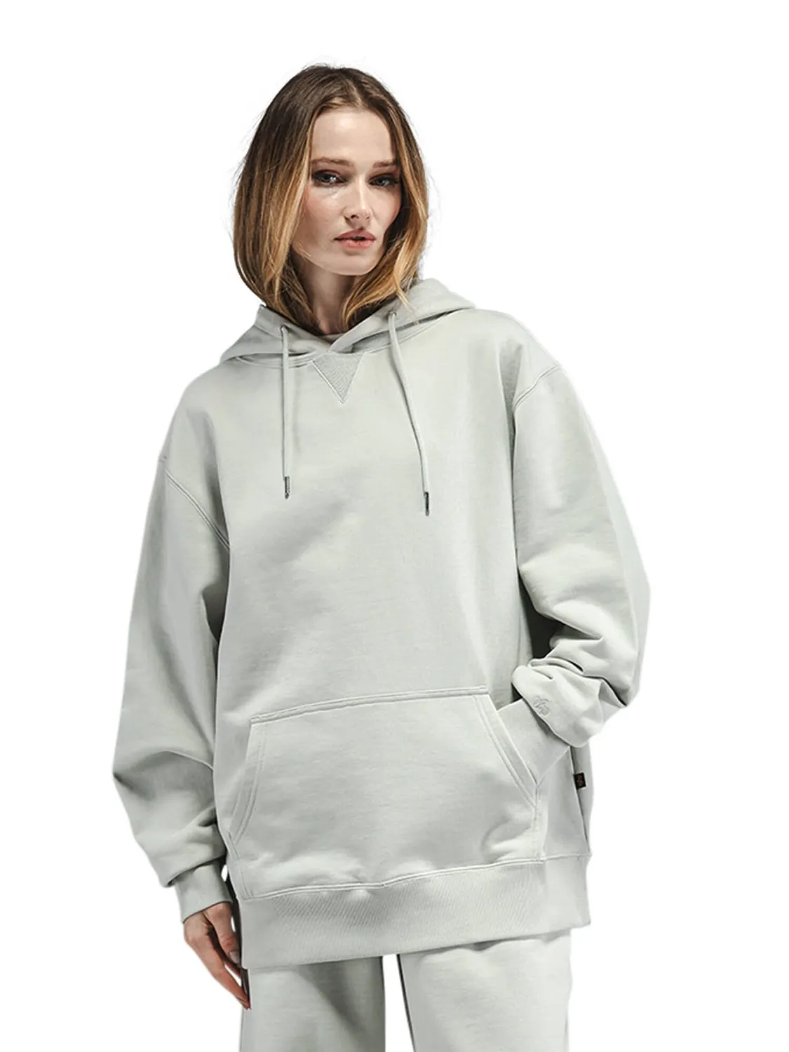 Alpha Industries Essential French Terry hoodie gris clair
