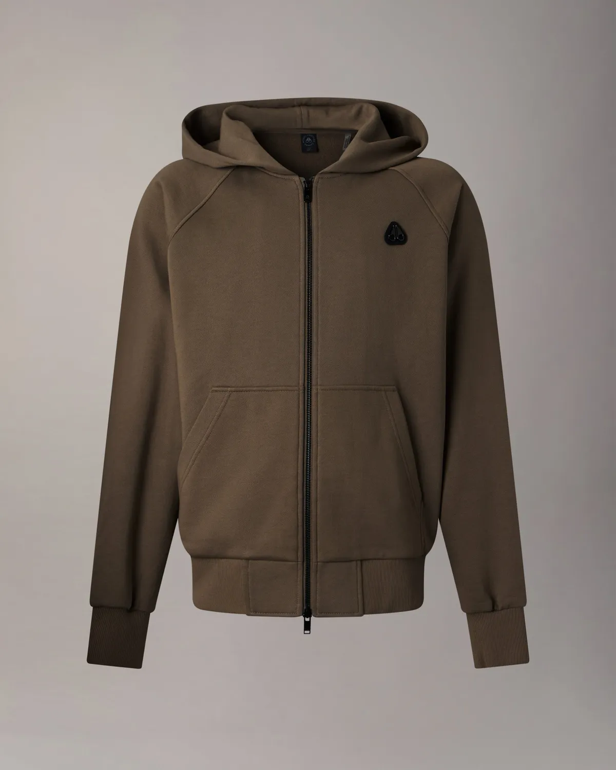 Moose Knuckles Yul sweat zippé gris capuche