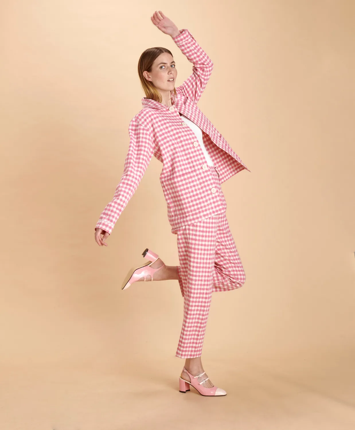 SOUBACQ St-Tropez pantalon lin été rose