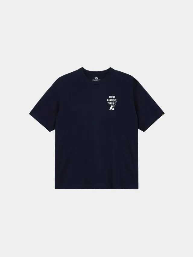 Alpha Industries UNFRM Search Destroy t-shirt bleu lead coton