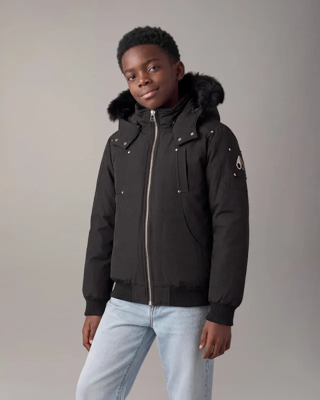 Moose Knuckles Original Bomber Enfant Noir Duvet