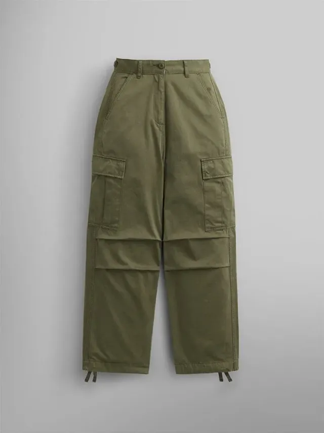 Alpha Industries M-65 pantalon cargo femme vert coton