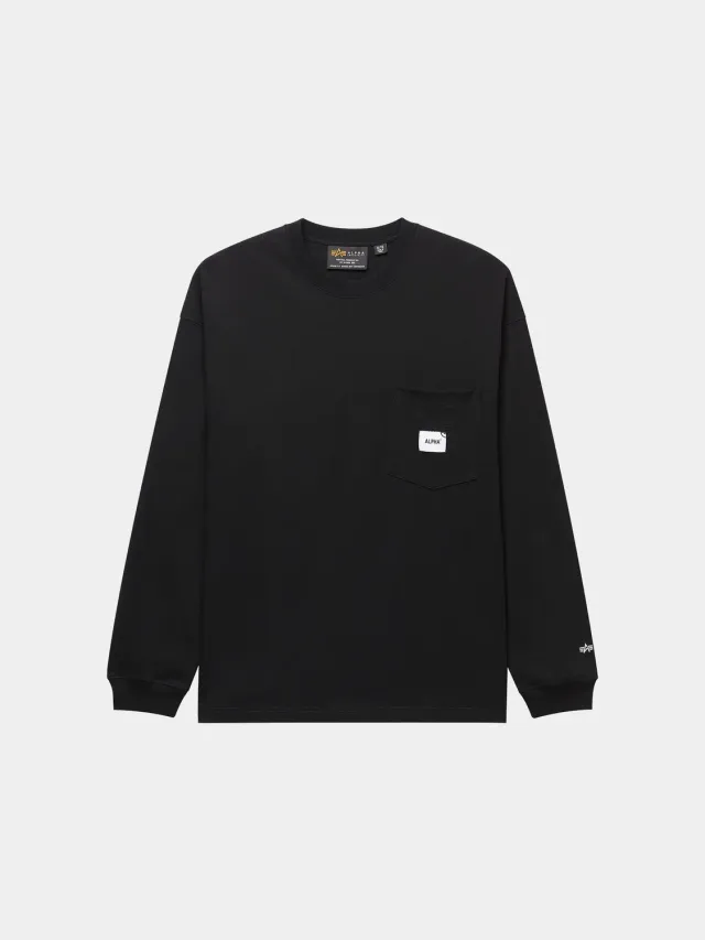 Alpha Industries UNFRM t-shirt manche longue noir poche