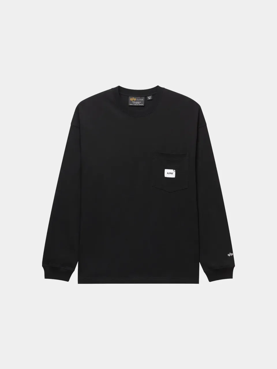 Alpha Industries UNFRM t-shirt manche longue noir poche