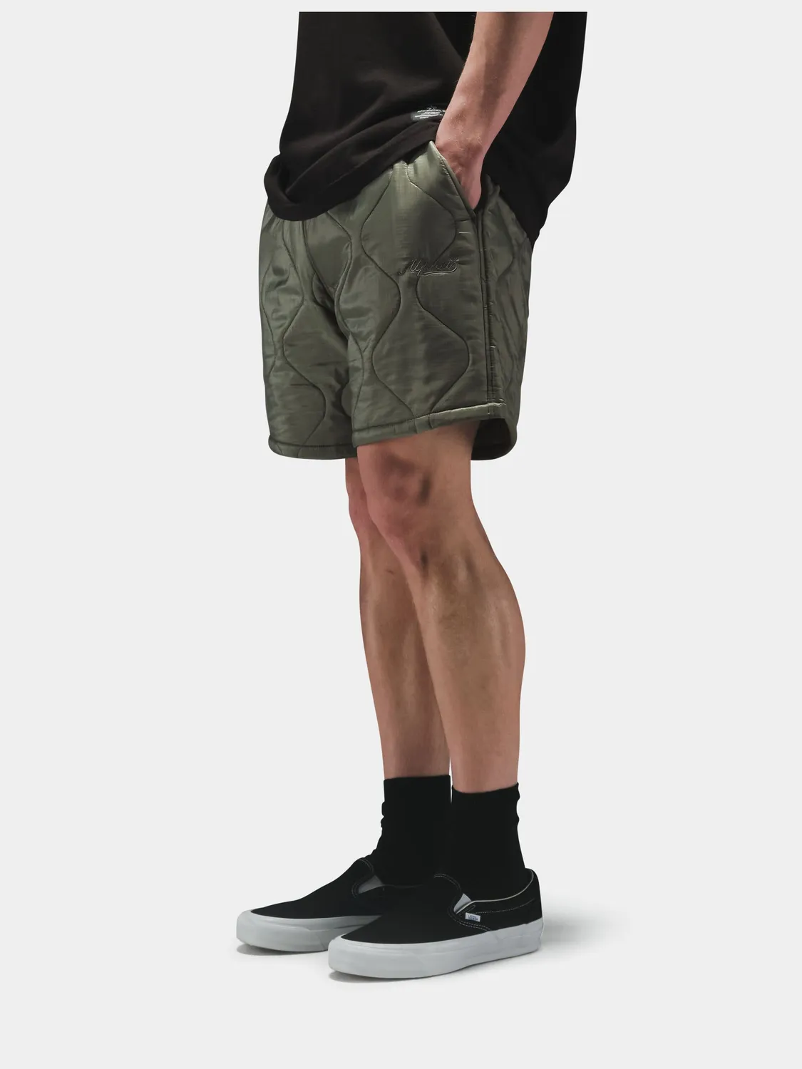 Alpha Industries Relaxed Quilted short nylon vert olive