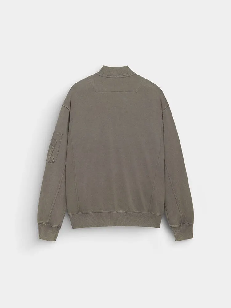 Alpha Industries French Terry MA-1 veste molleton gris