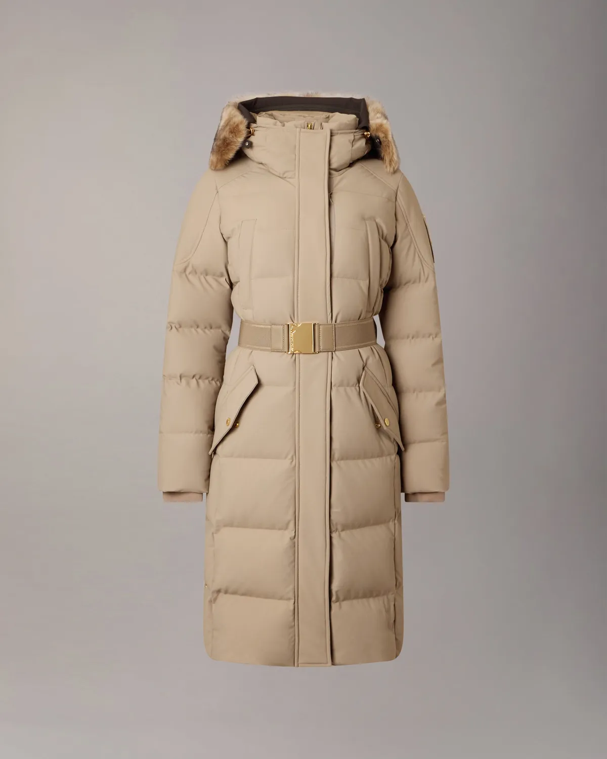 Moose Knuckles Gilded Long Down Parka parka bronze