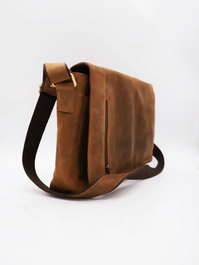 DAYTONA M5 sacoche cuir bandoulière brun