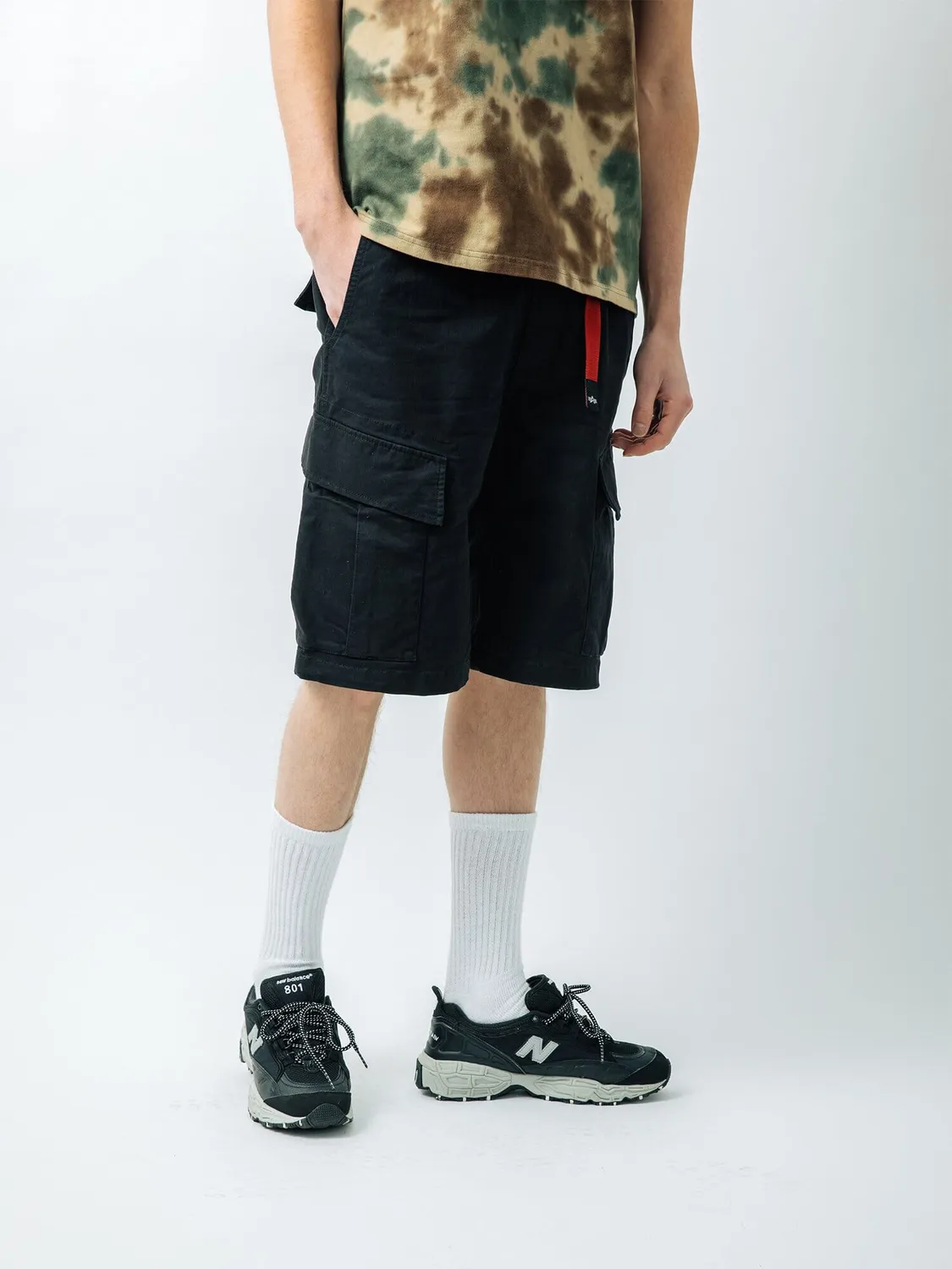 Alpha Industries Gramicci Jungle short cargo noir coton