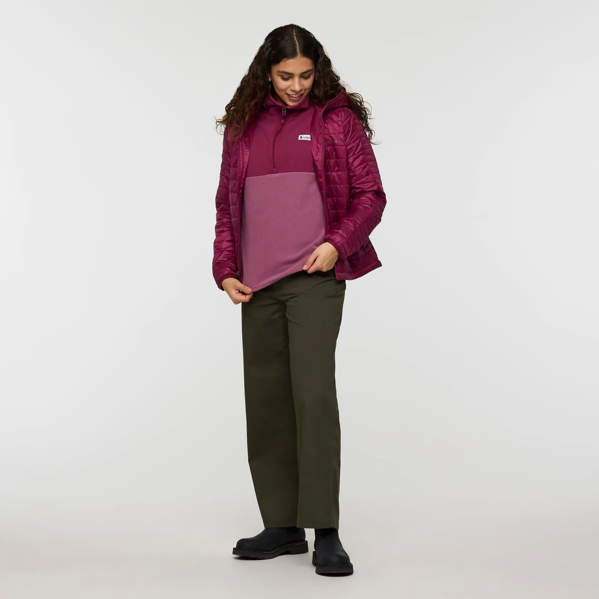 Cotopaxi Amado Fleece Pullover polaire femme Fjord demi-zip