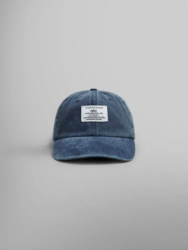 Alpha Industries Battlewash Casquette noire coton twill