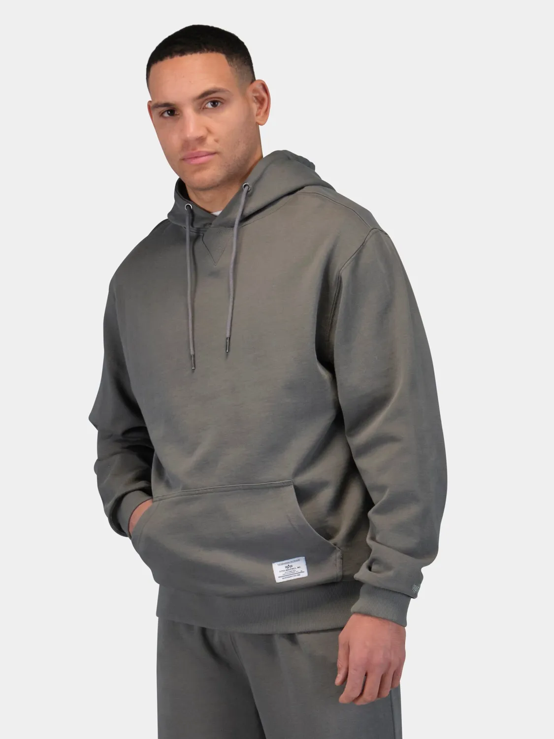 Alpha Industries Essential French Terry hoodie gris coton