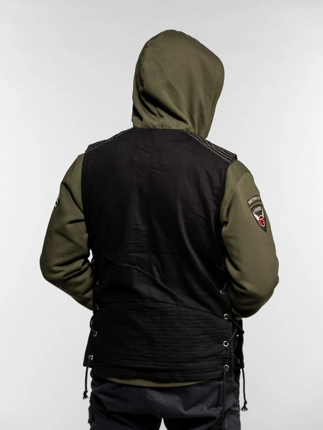 Daytona Free Chapter FM-104453 gilet denim homme noir
