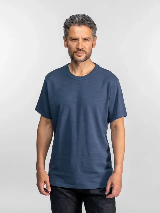 DAYTONA Arjun t-shirt homme délavé noir flammé
