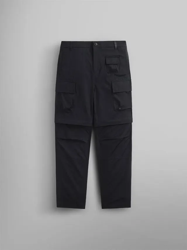 Alpha Industries Convertible Cargo Pant pantalon cargo noir 2-en-1