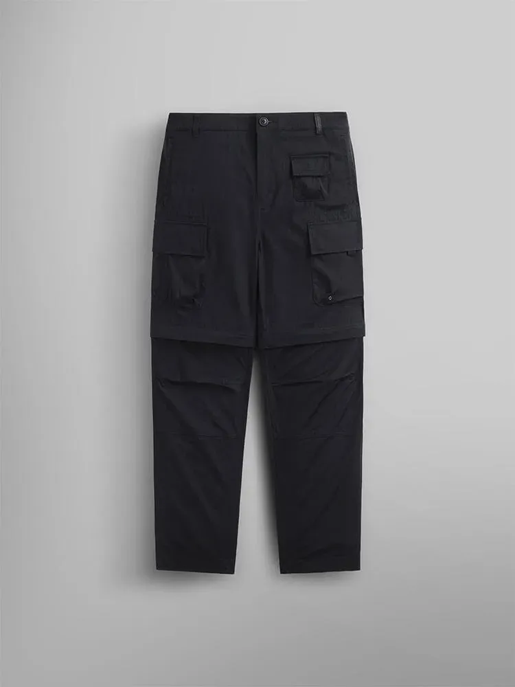 Alpha Industries Convertible Cargo Pant pantalon cargo noir 2-en-1