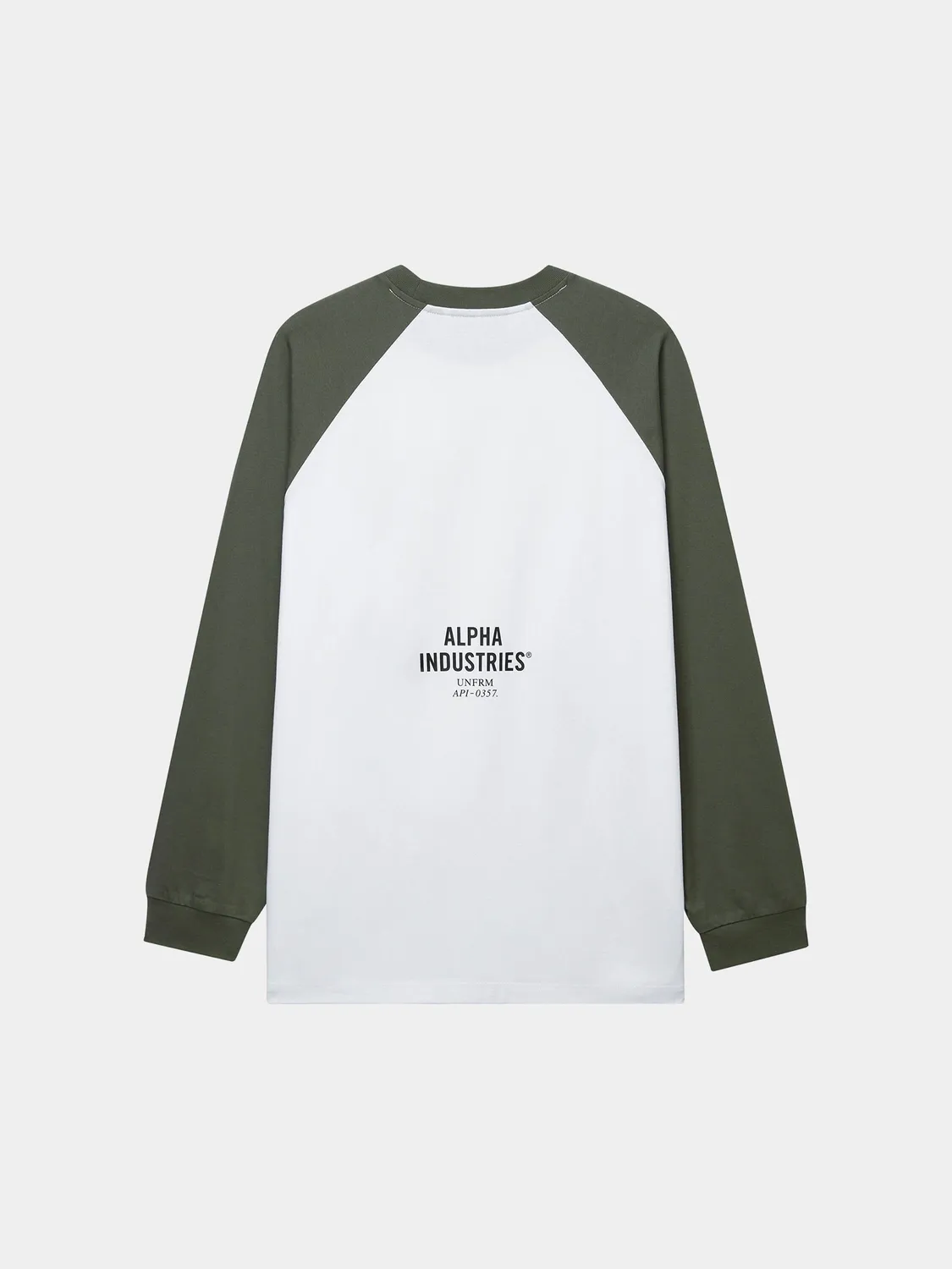Alpha Industries UNFRM Raglan t-shirt manches longues vert coton
