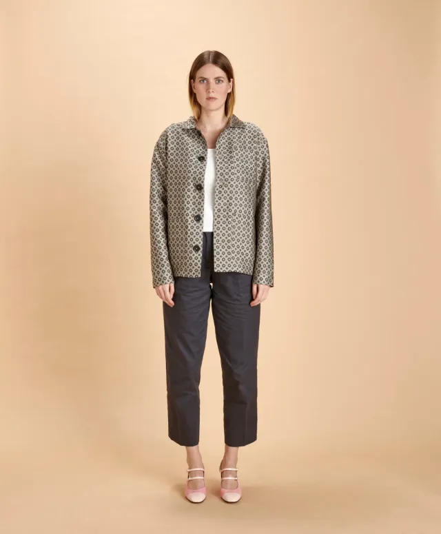 Soubacq Le Bleu Biennale veste brocart Venise