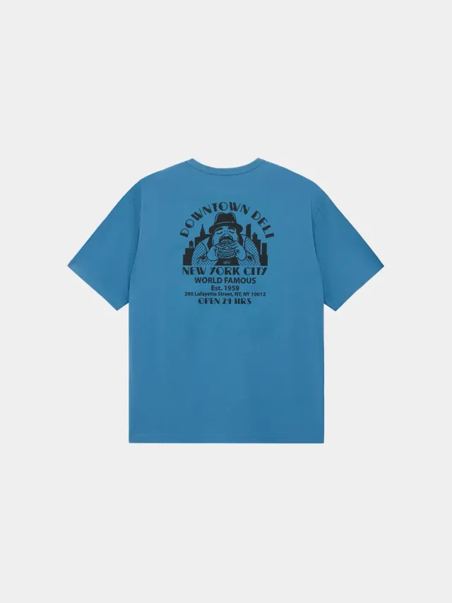 Alpha Industries Downtown Deli t-shirt bleu relaxed
